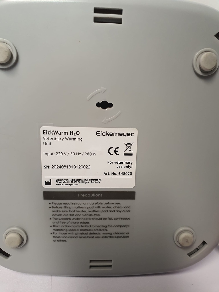 EickWarm H2O Wärmegerät für Kleintiere, SN: 2024081319120022 - Das Gerät weist leichte Gebrauchsspuren auf und befindet sich in der Originalverpackung.