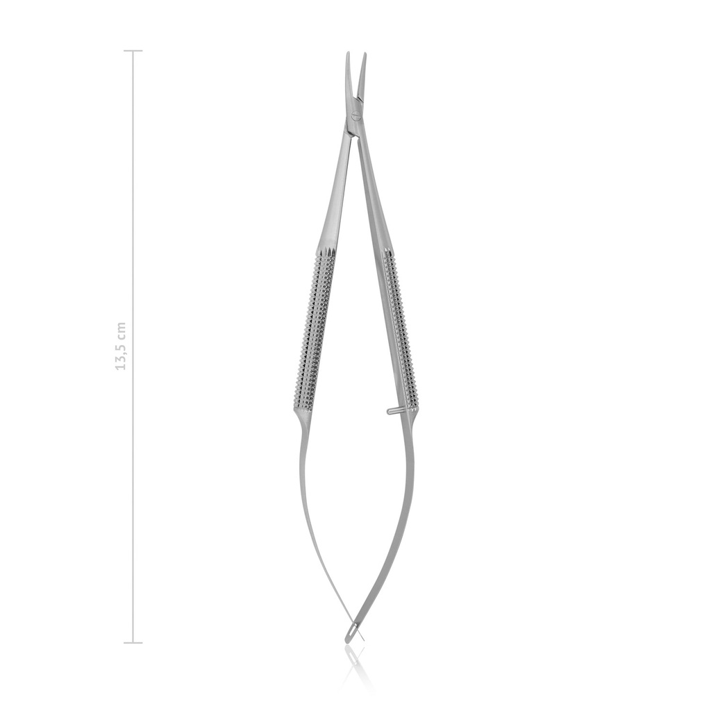 [172015] Porte-aiguille BARRAQUER, 10 x 1 mm, L 13,5 cm, courbé, standard, sans blocage