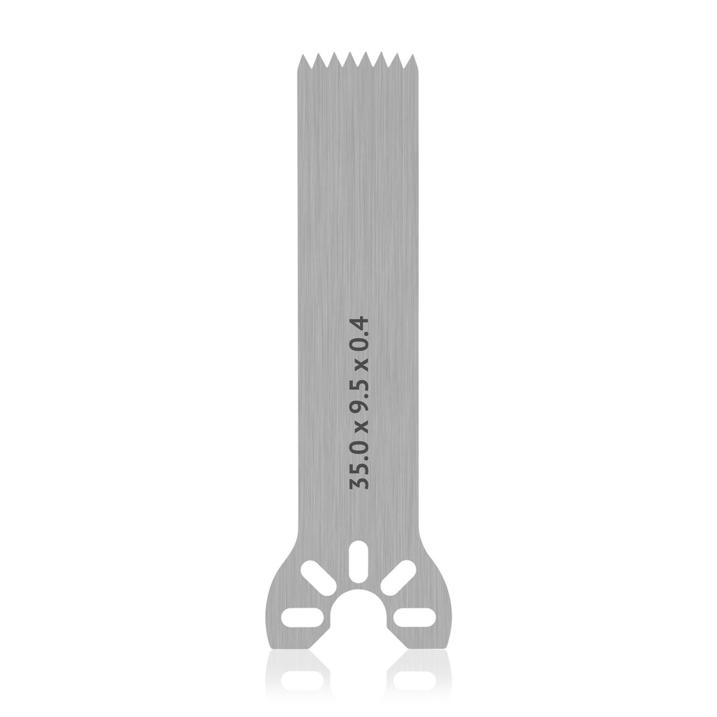 Sägeblatt Stryker-Aufnahme, L 35 x B 9,5 x H 0,4 mm