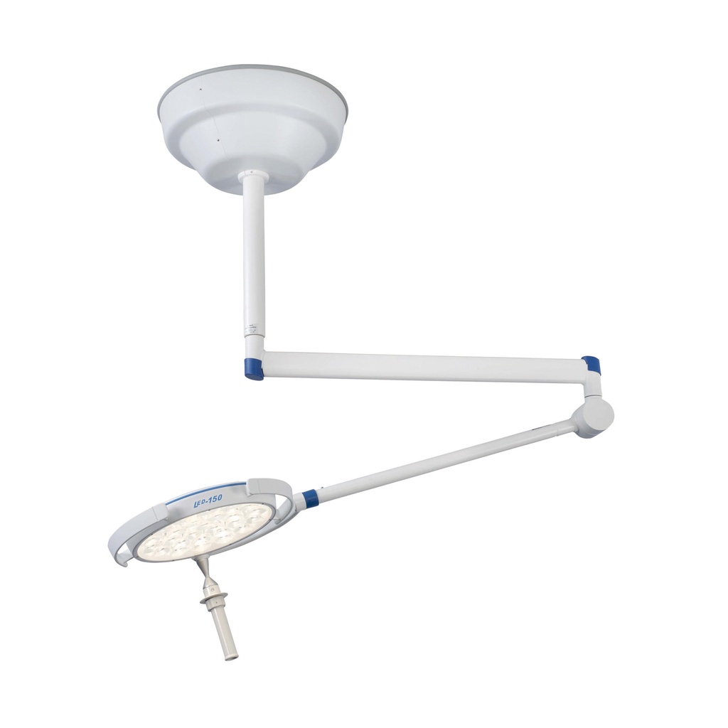 Lampada Dr. Mach LED 150FP- Modello a soffitto con braccio SWING, fuoco variabile, 130.000 lux