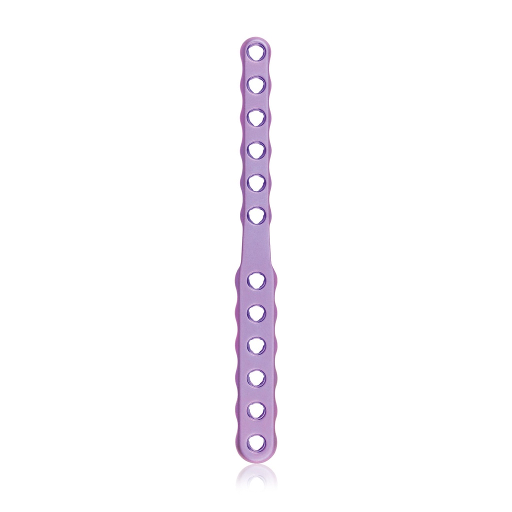 EickLoxx Small Contour 2.2 krikett-alakú csontlemez, 6+6 lyuk, 6–8 × 80 mm, 1.7 / 2.3 rendszer, magenta