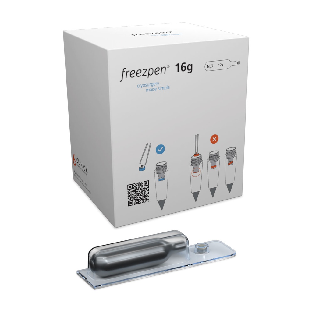 [173405] Cartucce N₂O per Freezpen, 16 g, 12 pz