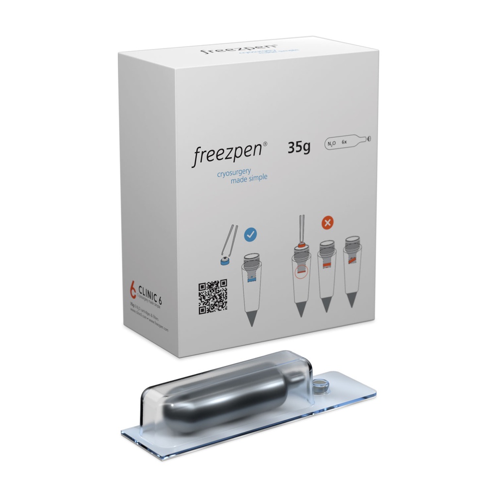 Freezpen 35g N2O Kartuschen, Box mit 6 Stück