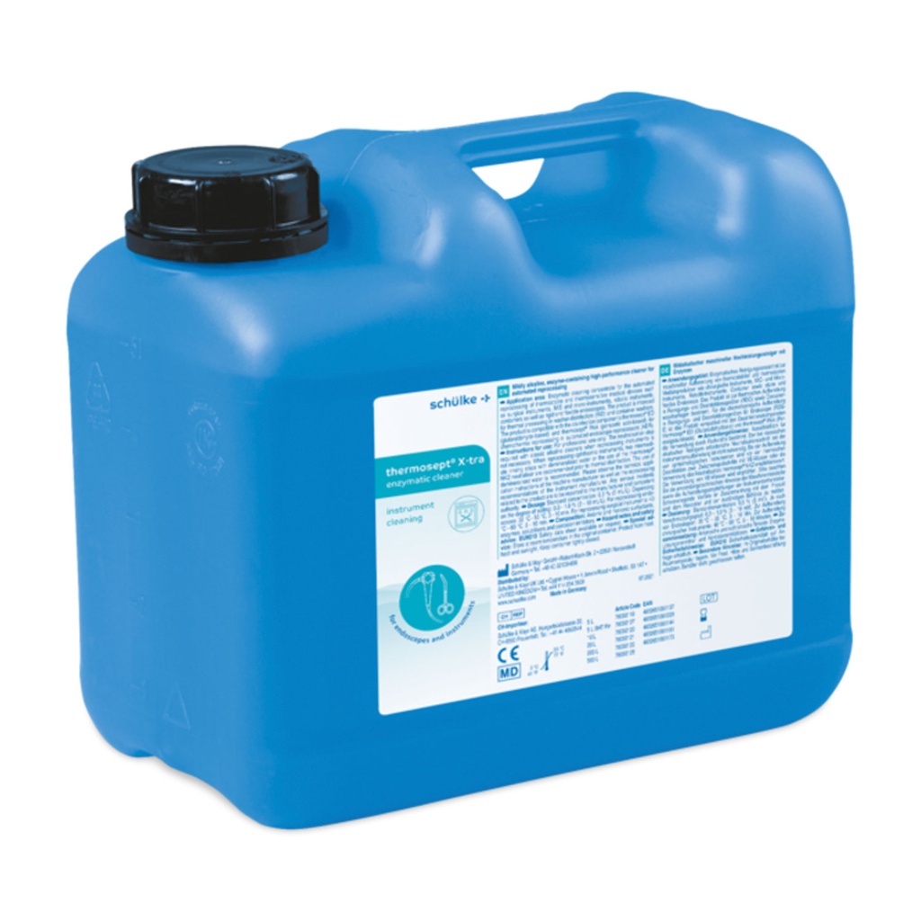 [307340] Schülke thermosept X·tra nettoyant enzymatique, bidon de 5 l, machine légèrement alcalin et haute performance avec enzymes