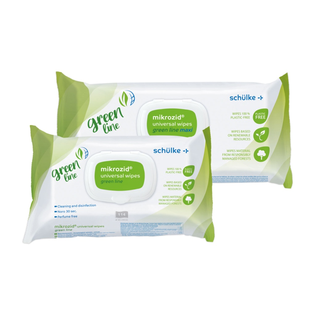 [307350] Schülke mikrozid® universal wipes green line Desinfektionsservietter