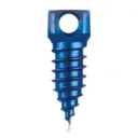 Knogleanker skrue Ø2.8 x 9mm, blå, dobbeltøjet Ø 1.1mm