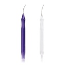 Système bimanuel I/A jetable, canules courbes 22G (1 poignée d'irrigation sortie bilatérale ø 0,45 mm / 1 poignée d'aspiration sortie ø 0,35 mm, pointe rugueuse)
