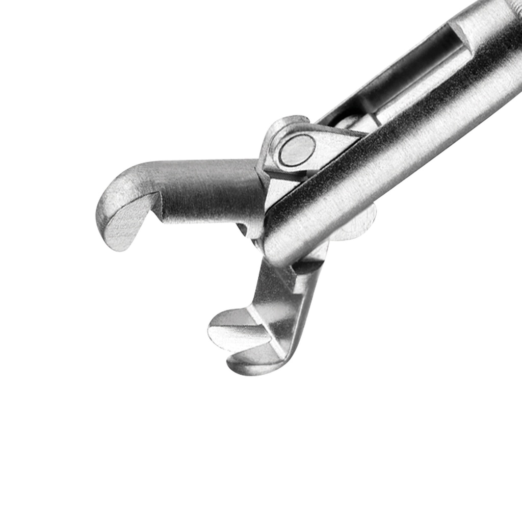 Hakenfasszange, flexibel, 1 x 2 Zähne, für Arbeitskanäle ab Ø = 2,8 mm, L = 400 cm