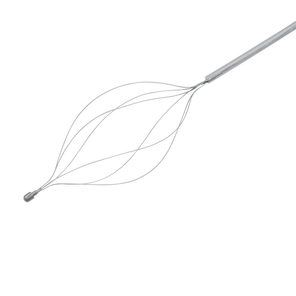 Kőeltávolító kosár, 50 mm-es, 6 huzalos, monofil szálból, Ø 2,8 mm-től kezdődő munkacsatornákhoz, hossz: 400 cm