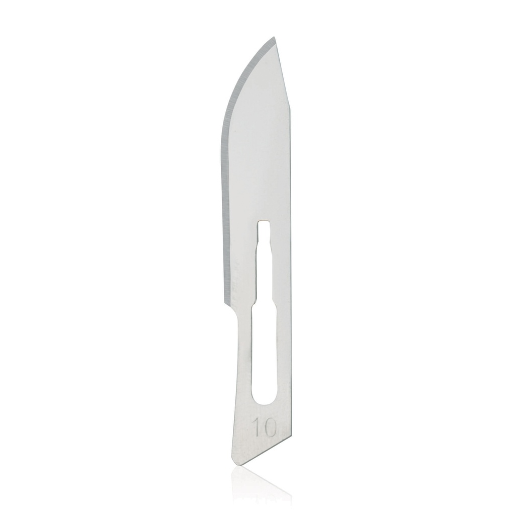 Lame de scalpel Eickemeyer, Fig.10 (acier au carbone), 100 pièces/paquet.