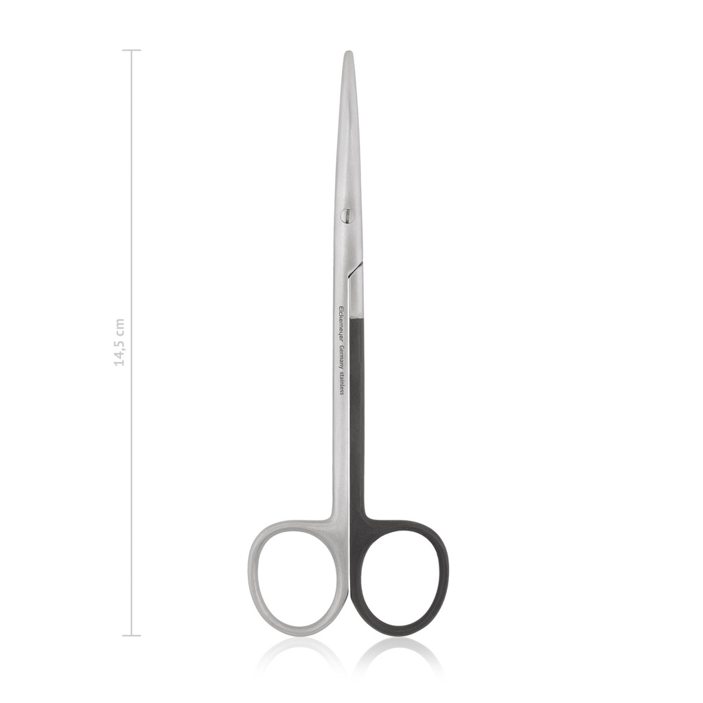 [118214L] Forbici da dissezione METZENBAUM, 14,5  cm, dritte, punta smussa, per mancini