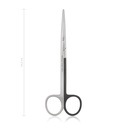 Präparierschere METZENBAUM für Linkshänder, stumpf/stumpf, 14,5 cm, gerade