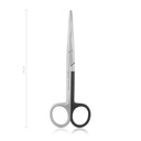 Präparierschere MAYO für Linkshänder, stumpf/stumpf, 14,5 cm, gebogen