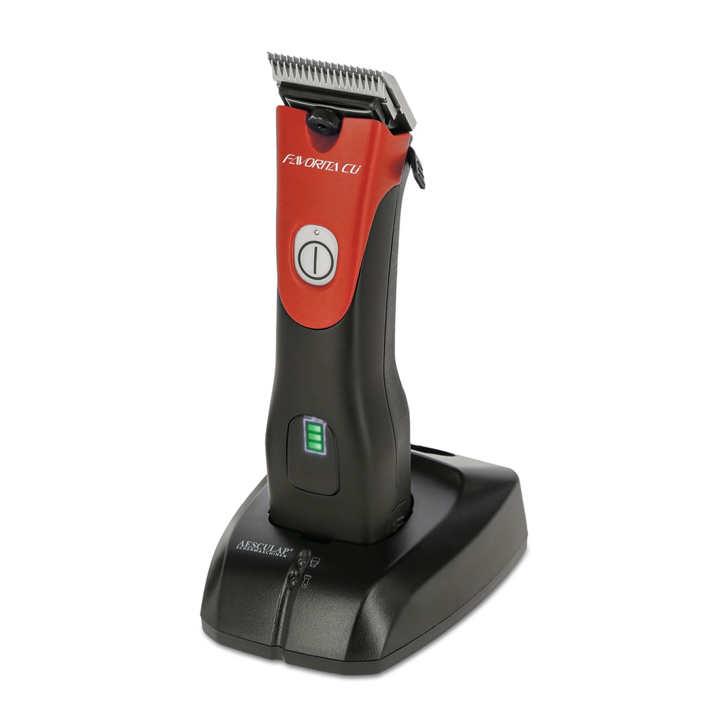 [A90210001] Tondeuse Aesculap Favorita CLi, 1 batterie, signal rouge, tête de coupe 1/20 mm incluse (GH 700)