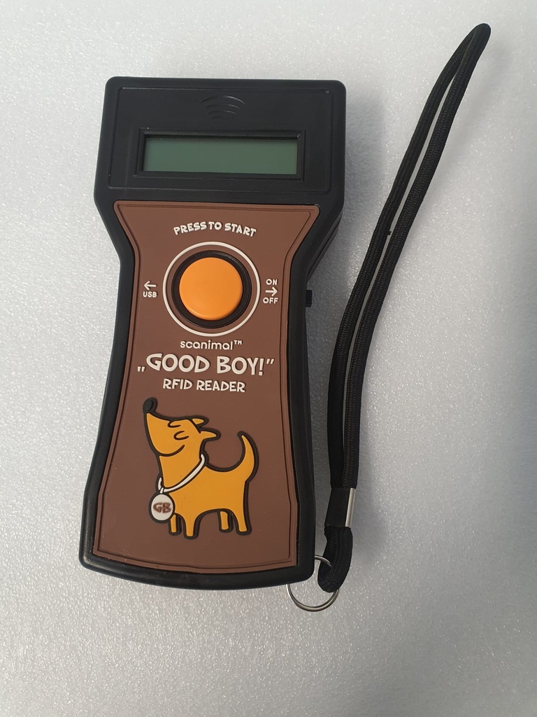 Mikrochip Lesegerät für FDXA (FECAVA) & FDXB (ISO) Mikrochips, SN: P2406010 -  dem Artikel fehlt die Originalverpackung, Baujahr 2024