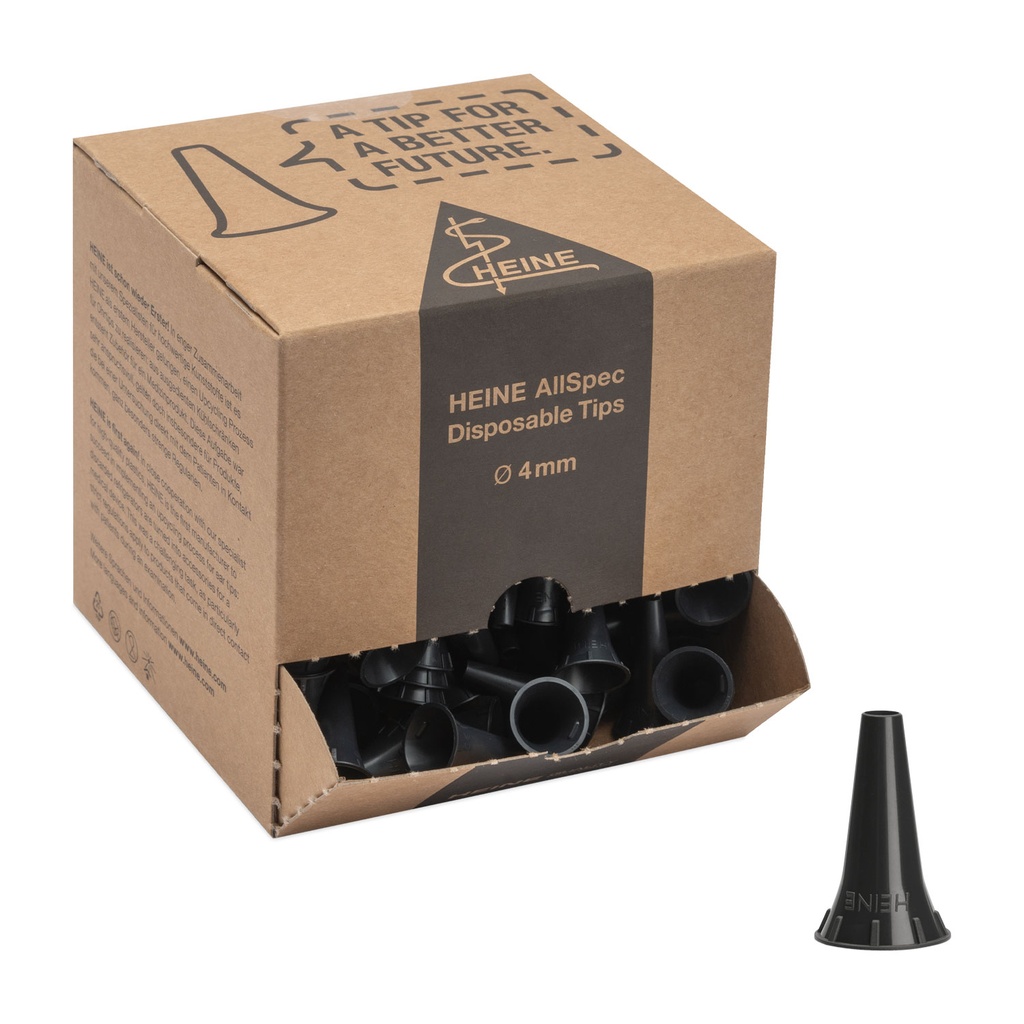 [302588] Conetti monouso HEINE AllSpec, Ø 4 mm, confezione da 250 pezzi B-000.11.152