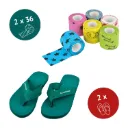 Offerta speciale: 2 x EICKWRAP FUN + un paio di infradito da uomo e un paio da donna