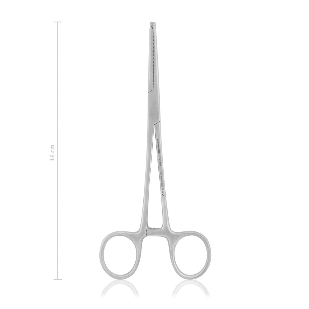 [142516] Arterienklemme KOCHER-OCHSNER, 1x2 Zähne, 16 cm, gebogen