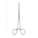 Zacisk tętniczy KOCHER-OCHSNER, 1x2 zęby, 18 cm, zakrzywione