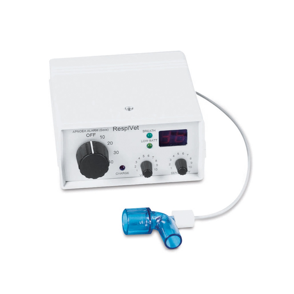 [217100] Monitor respiro RespiVet completo di trasformatore, raccordo e sensore con cavo
