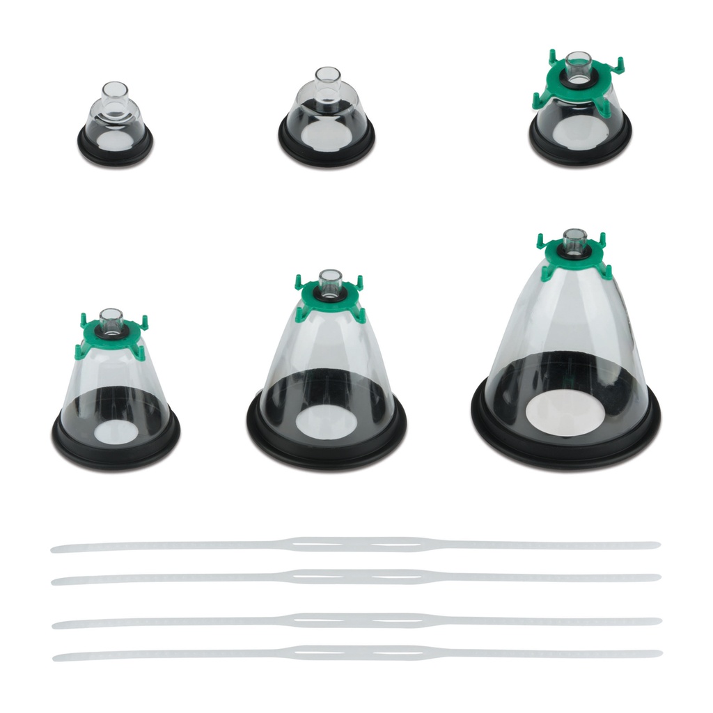 Set maschere anestesia in plexiglas cane/gatto - 6 misure