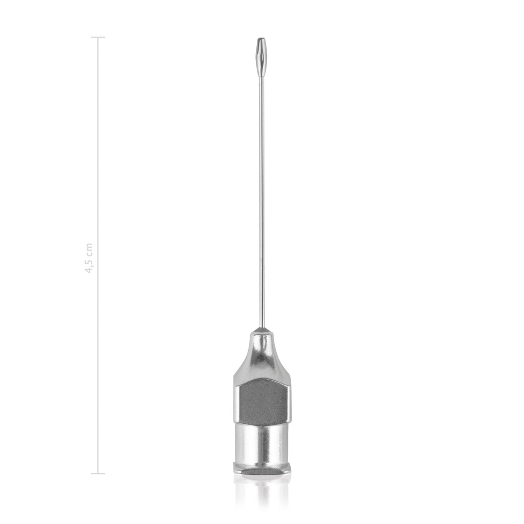 Canule oculaire boutonnée droite ,luer- Konus, 0,6 x 30 mm