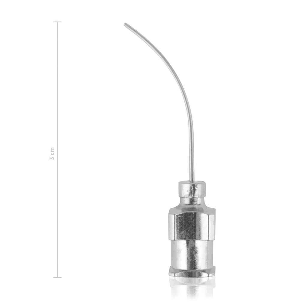 Canule oculaire, courbée, frm cône, 0,6 x 25 mm, Luer-Konus