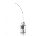 Canule oculaire, courbée, frm cône, 0,6 x 25 mm, Luer-Konus