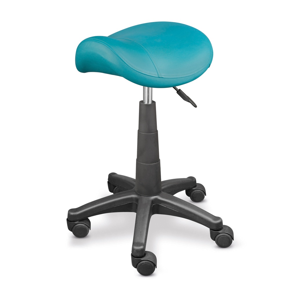 [610176] Sedia da visita ZWEEZI, con ruote e sella, regolabile in altezza da 55-85 cm colore EVERGREEN