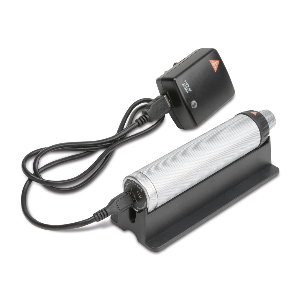 [302443] Poignée de chargement USB HEINE BETA 4, câble USB, transformateur, X-007.99.388