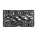 Vis CBS Micro/Haute Compression - Kit pour chats de petite race, comprenant : 4 vis Ø3,0 mm (14-20 mm), 5 vis Ø4,0 mm (14-22 mm) ; lames de tournevis canulées TX 6 et TX 8 ; fraise canulée Ø3,0/Ø4,0 mm ; 5 broches de Kirschner rondes Ø 0,9 x 150 mm