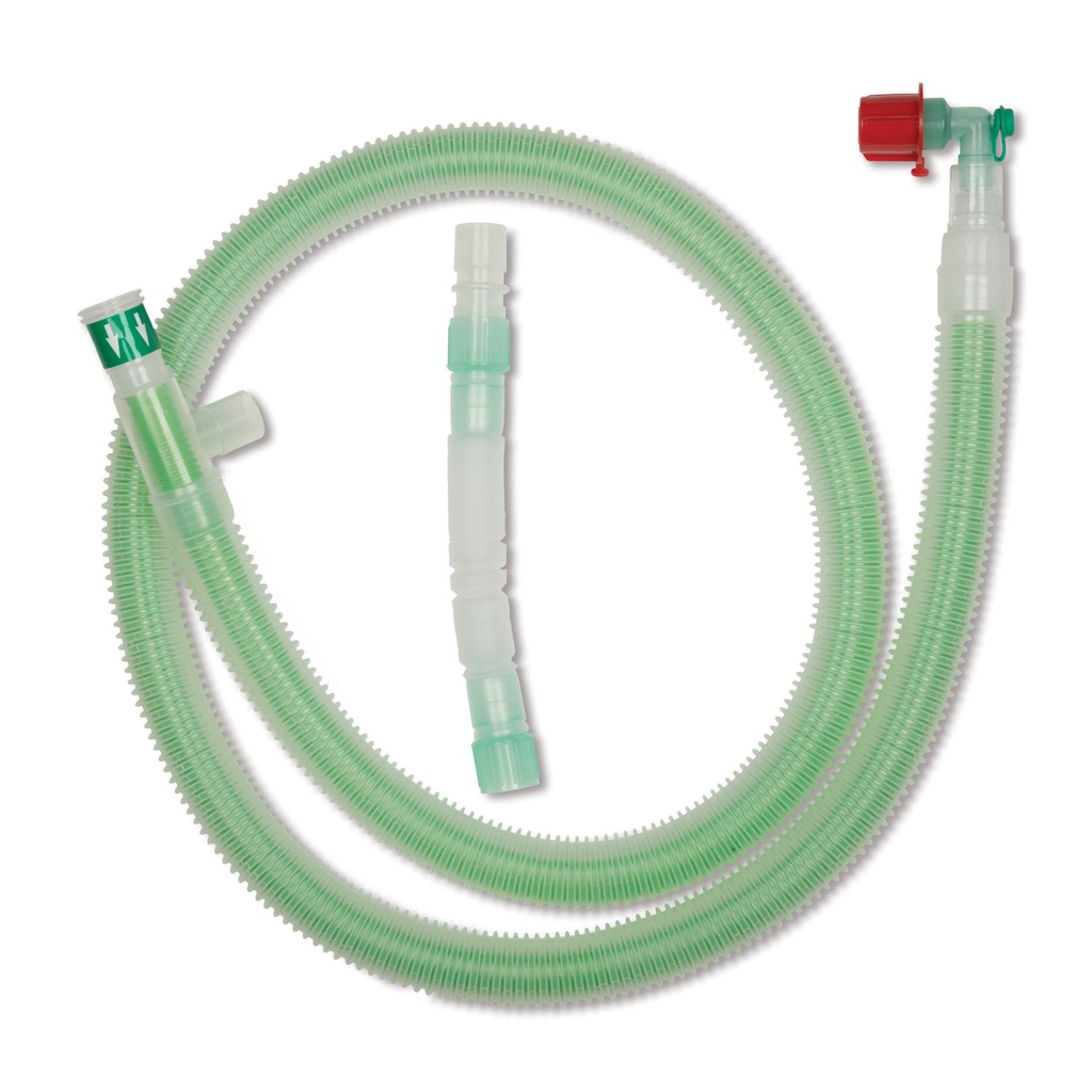 Patientslange Coaxial Ø 22 mm / L 160 cm. Swivel konnektor 22M/15F 