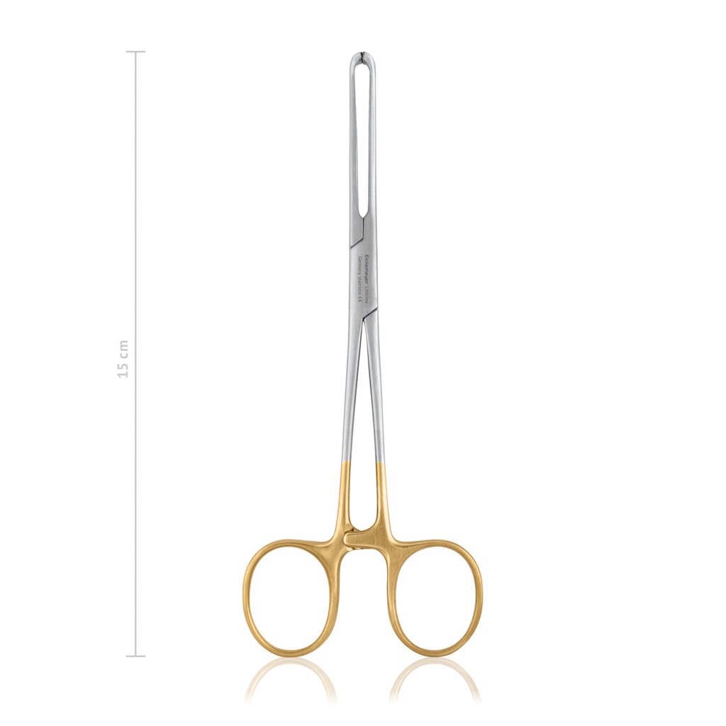 Pince plate intestinale et tissu Allis, 15 cm, TC