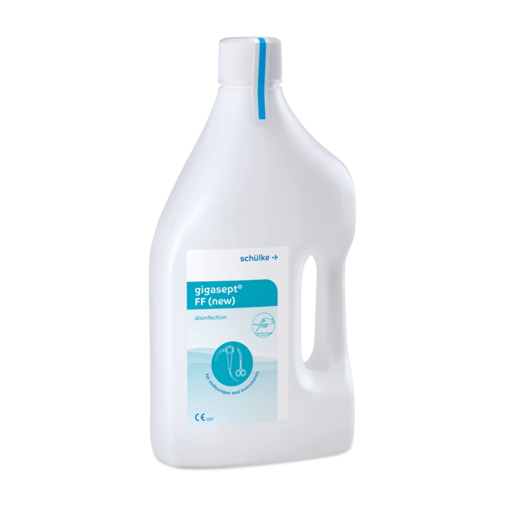 Gigasept FF fertőtlenítő oldat, 2000 ml — 6%-os oldat, legfeljebb 15 perces behatási idő, videoendoszkópokhoz