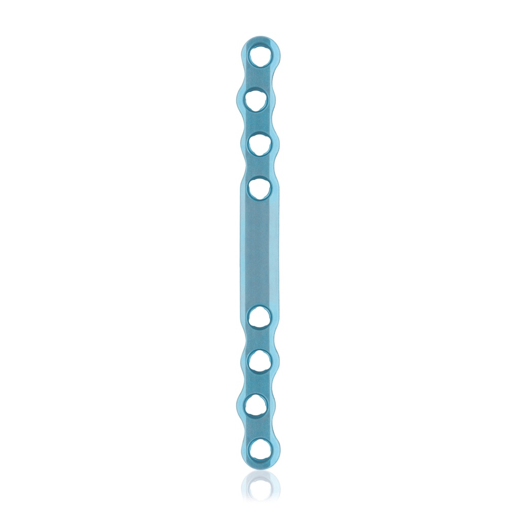 [187743] EickLoxx S-Typ Knochenplatte 8-Loch,  98 x 8 x 3.2 mm, Titan, hellblau