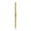 EickLoxx S-Typ Knochenplatte 14-Loch, 160 x 11 x 4,5 mm, Titan, gold