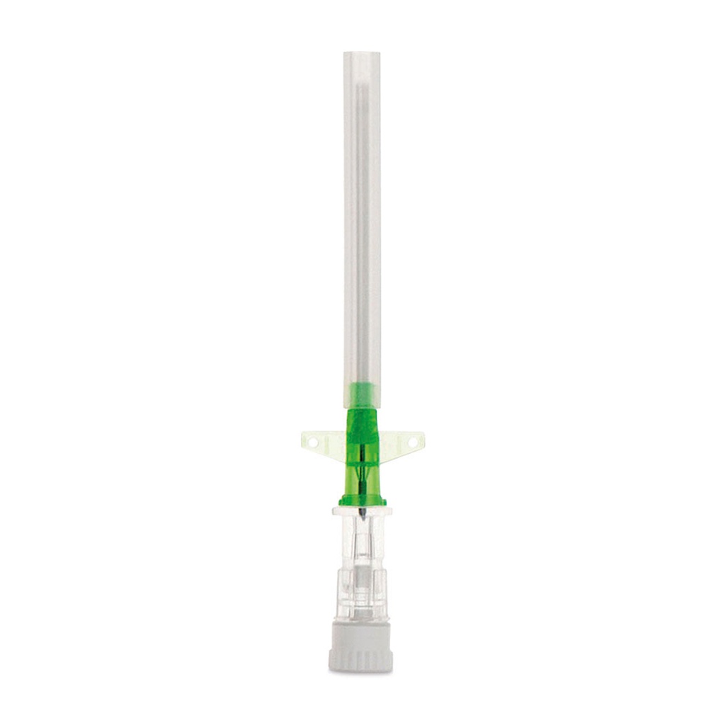 [050019] Aghi cannula DELTA VEN con Alette, Verdi 18/G confezione da 50 pezzi