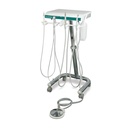 Unité dentaire mobile PROFIDENT PLUS complet avec pièce à main Low Speed, contre-angle High-Speed, avec éclairage
