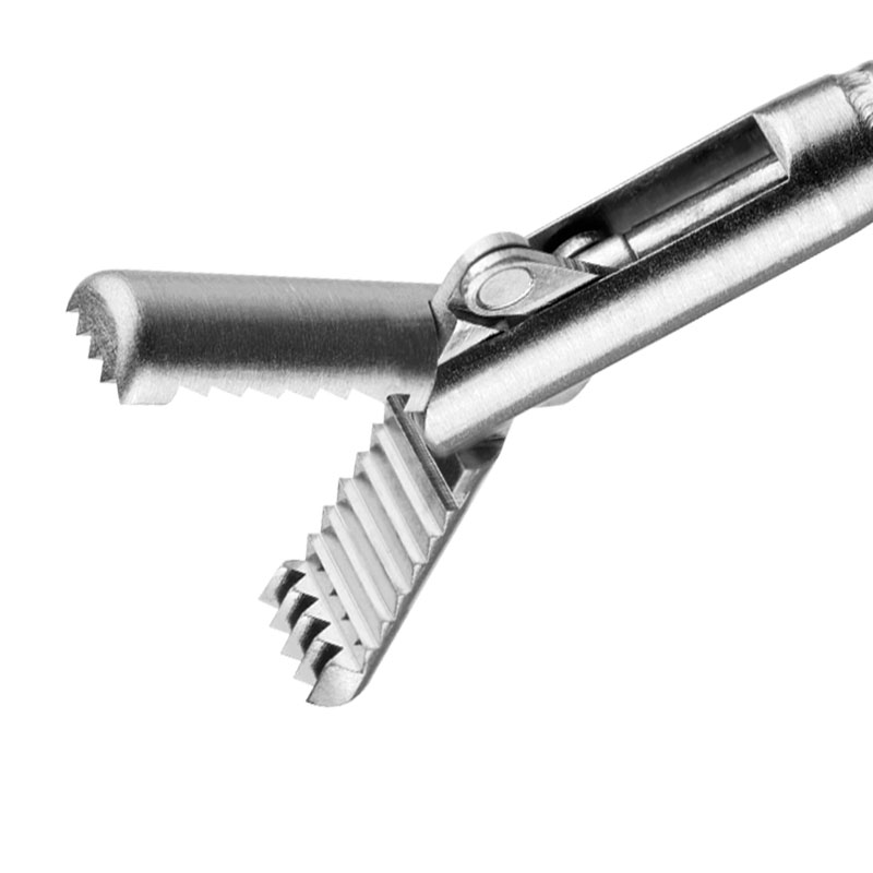Fremdkörperzange, flexibel, Alligator Maulteile, verzahnt, Ø = 2,4 mm, L = 230 cm