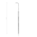 Crochet à œillet Gass avec trou ovale 1,5 mm, 13 mm, L = 14 cm