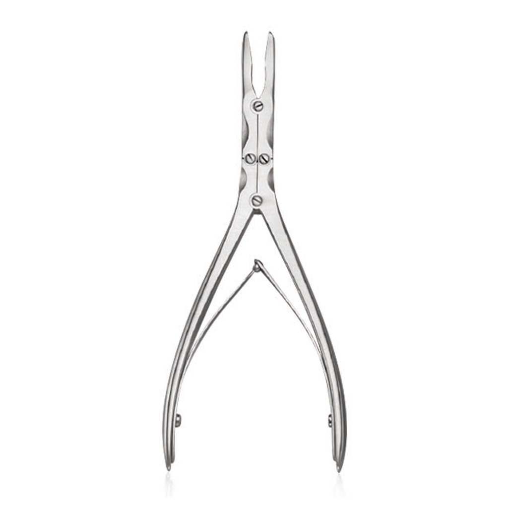 [184318] Pince gouge Beyer, 18 cm, courbée, double articulation