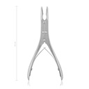 Pinza taglia ossa BÖHLER, curva, doppia azione, 15 cm