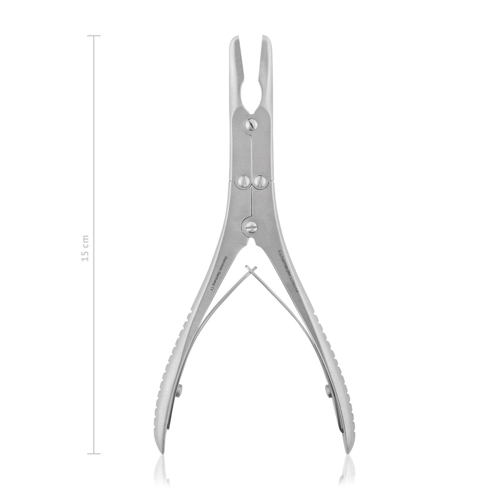 [184215] Pinza taglia ossa BÖHLER, dritta, doppia azione, 15 cm