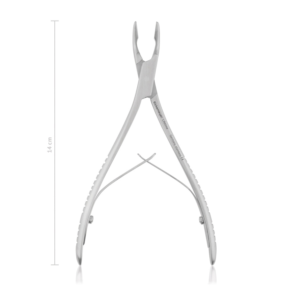 [177314] Pince à burin creux Mini-Friedmann, 14 cm, mâchoires extra-fines