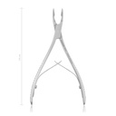 Pince à burin creux Mini-Friedmann, 14 cm, mâchoires extra-fines