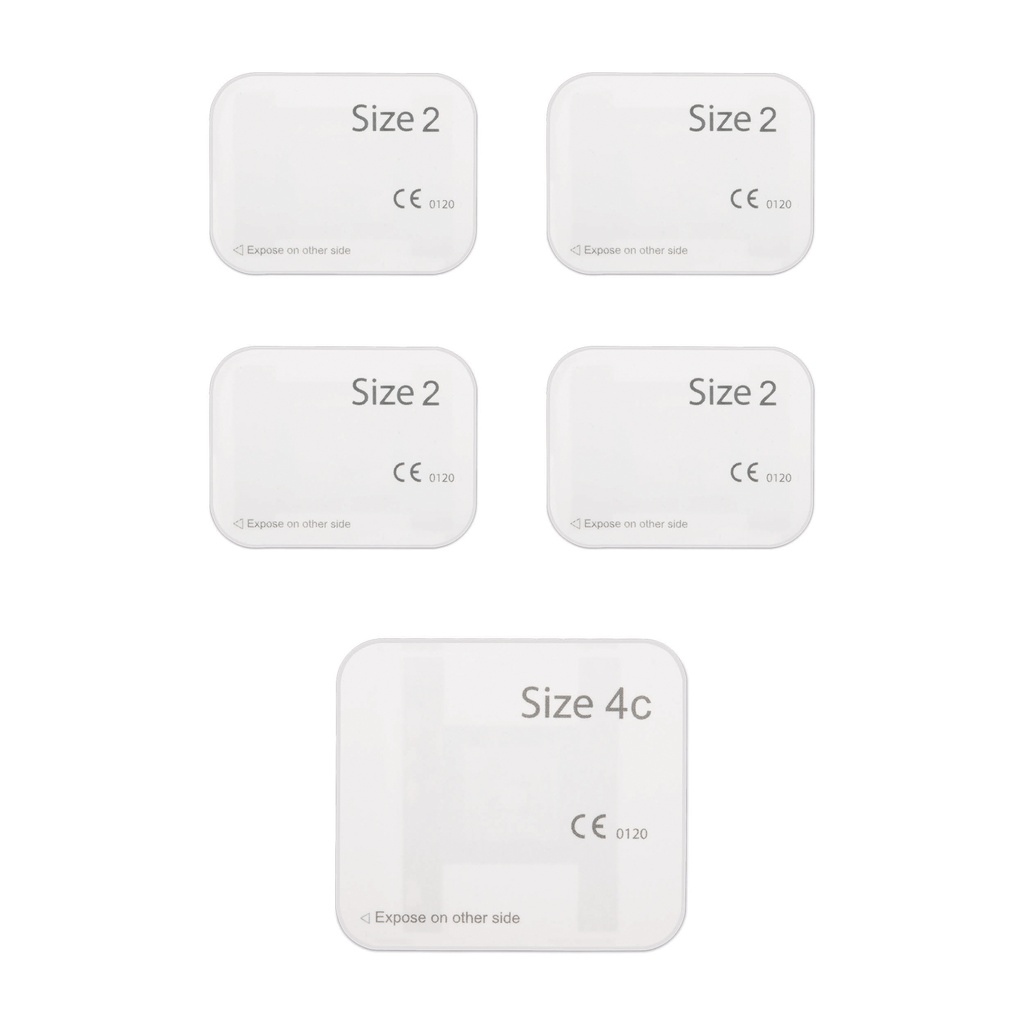 [70803101] Starter kit lastre da imaging 4 x Mis. 2 (31 x 41 mm); 1 x Mis. 4c (48 x 54 mm)
