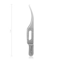 Pince à iris et suture Barraquer-Katzin (Colibri), 7 cm, dents 0,12 mm, 90°