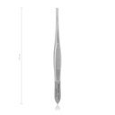 Irispinzette GRAEFE, 10 cm, gerade, 1 x 2 Zähne