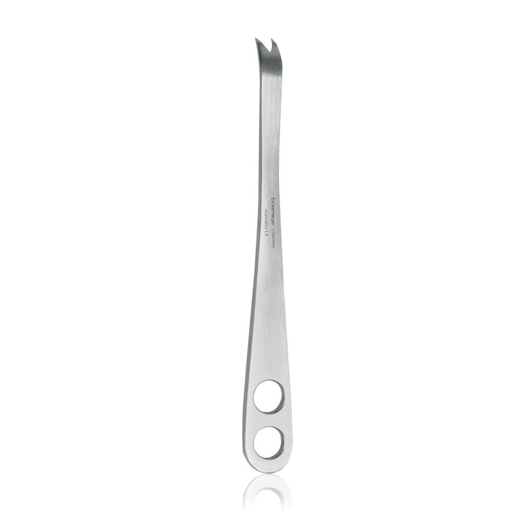 Elevatore ossa 14 cm, con V tagliente per la divisione del legamento teres