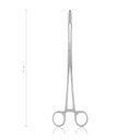 Korn- und Tupferzange MAIER, 26 cm, gebogen, mit Sperre